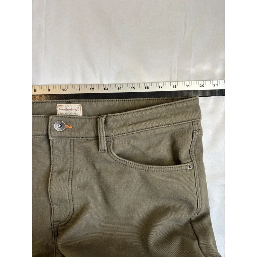 Weatherproof Vintage Men's 38X32 Regular Fit Fleece Lined Pants Workwear Chore